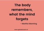 Wist je dat jouw lichaam herinneringen opslaat - Careerwise